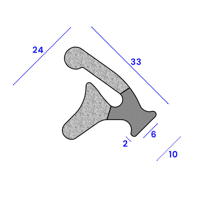 Universal EPDM Seal for Automotive & Industrial Use – 24mm x 33mm