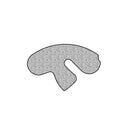 Jaguar MK2 Bonnet Rest Seal 24mm x 23mm Sponge - Sold Per Metre