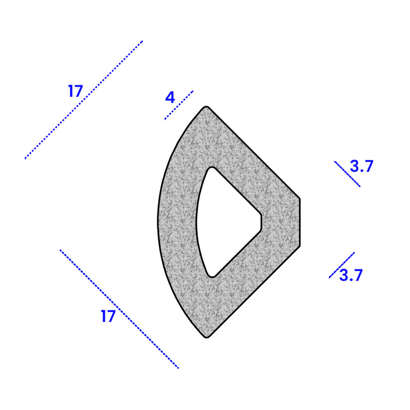 Durable EPDM Rear Door Seal for Morris Traveller – Sold by Metre