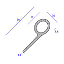 26mm x 10mm Sponge P Door Seal for Triumph Herald & Spitfire