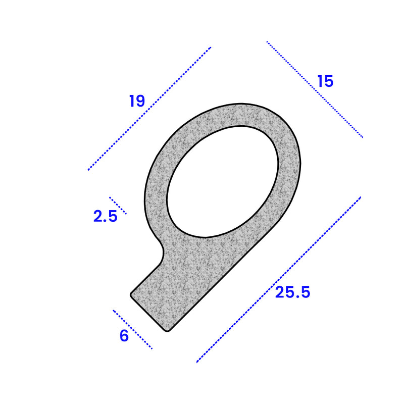 High-Performance EPDM P Seal Temperature Resistant from -40°C to +120°C