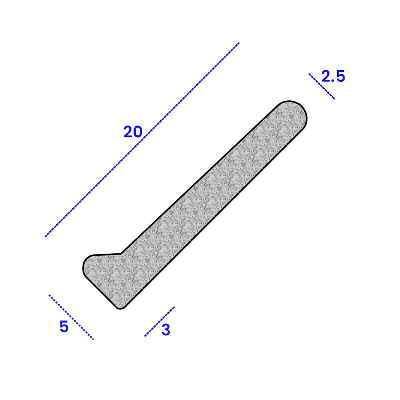 Durable EPDM Tunnel Seal for Triumph TR4/TR5/TR6 – 1.3m Length