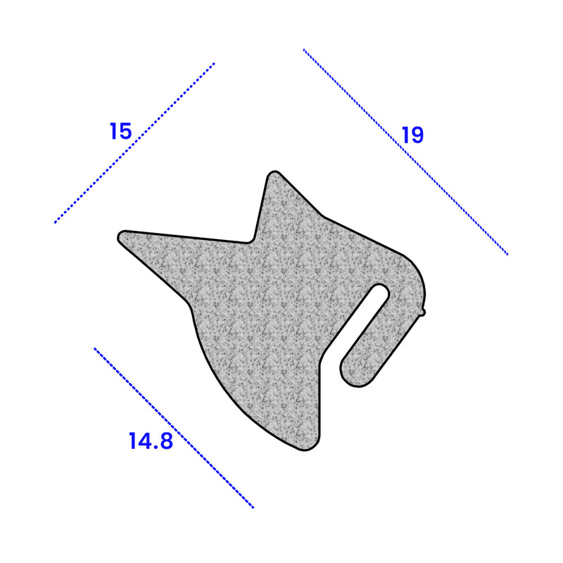 Durable Rear Door Seal for Mini Vans 15mm x 19mm EPDM Sponge - Sold Per Metre