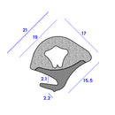 Durable 2.4m Mini Boot Seal - EPDM Rubber For Automotive & Industrial Use