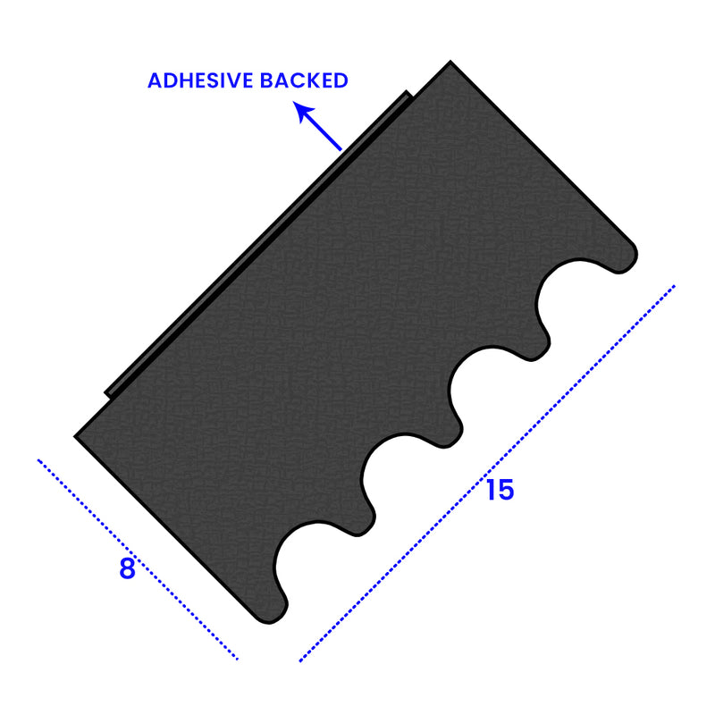 Durable Self-Adhesive Sponge Crown Strip 15mm x 8mm Easy Peel & Stick