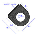 Heavy-Duty D-Profile Rubber Seal 12.2mm x 13.4mm Long-Lasting & Versatile