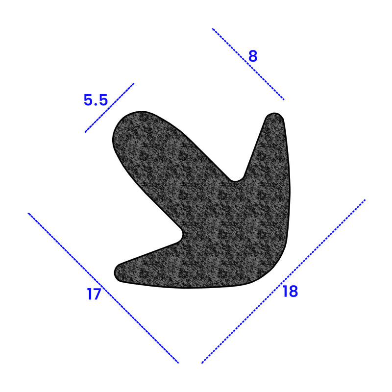 Industrial Strength Sponge Seal 18mm x 17mm – Ultimate Protection Against Water & Air Leaks