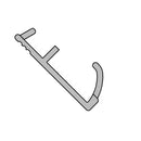 White 12mm Flat Flipper Weatherseal Stop Drafts & Leaks Easy Insertion - Per Metre