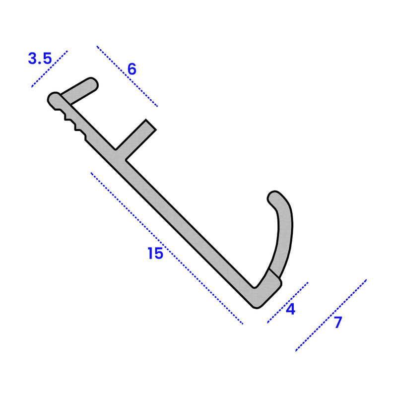 Brown Flat Flipper Seal 15mm Draft-Proofing & Water Resistance