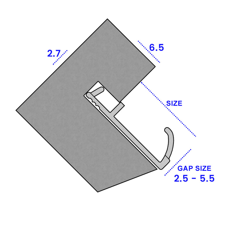 Professional-Grade 16mm Black Flipper Seal – Strong, Flexible &amp; Weather-Resistant