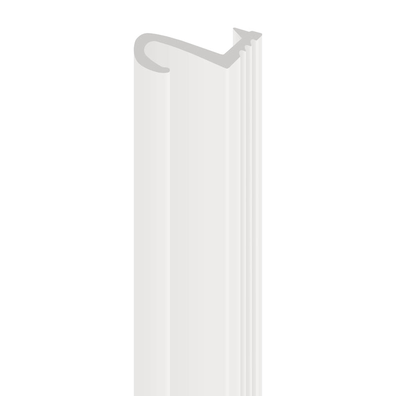 Premium White Angled Flipper Weather Seal 10mm High Easy Fit for Windows & Doors