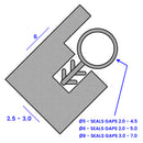High-Performance White Timber Bubble Seal 6mm Bulb Superior Draft & Water Protection