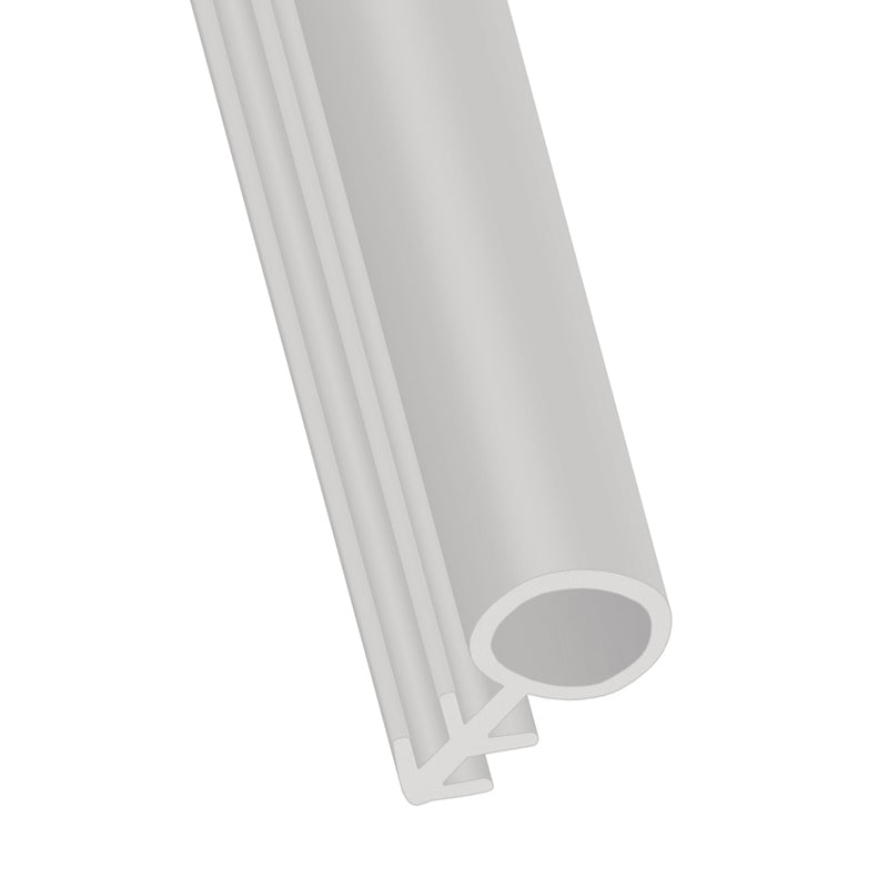 High-Performance White Timber Bubble Seal 6mm Bulb Superior Draft & Water Protection