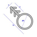 White Timber Weather Seal 8mm Bubble for Airtight & Waterproof Windows & Doors