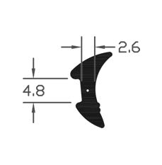 Industrial Black TPE Wedge Gasket Seal For Commercial Applications - 200m