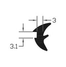 High Performance TPE Black Wedge Gasket For Superior Sealing Solution- 175m