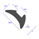 Durable Wedge Gasket for 2.5mm to 3mm Gaps – Priced Per Metre