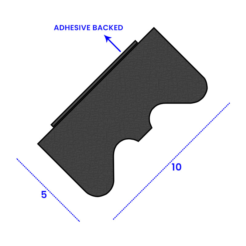 High-Quality EPDM Crown Weatherstrip Seal – 10mm x 5mm – Self-Adhesive