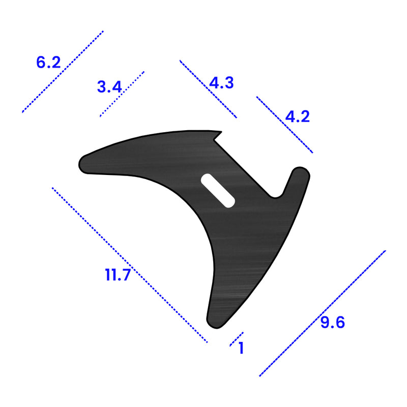 Universal Wedge Gasket for 4mm Gap – Aluminium & uPVC