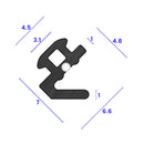 Anti-Stretch Cord Flipper Gasket For Secure Window Sealing