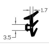 Industrial TPE Black E Gasket Seal For Reliable Protection - 150m