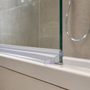 Clear PVC Bi-Fold Shower Seal for Bath Screens (900mm or 2000mm)