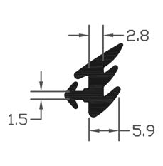 Premium TPE Black E Gasket Seal For Reliable Protection - 100m