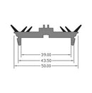 High Quality Aluminium PVC Black  Pressure Plate - 6.1m