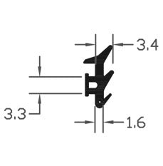 High Impact TPE Black E-Gasket Seal For Ultimate Sealing Solution - 250m