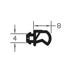 Professional TPE Black E Gasket Seal For Various Applications - 200m