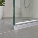 Chrome Shower Screen Seal for 4-6mm Glass Gaps (800mm, 900mm, 1400mm, 2000mm)