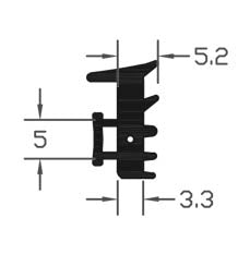 High Quality TPE Black E Gasket Seal For Doors & Windows - 150m