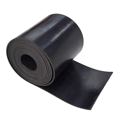 Black Smooth-Finish Natural Rubber Strip 3.2mm x 63mm