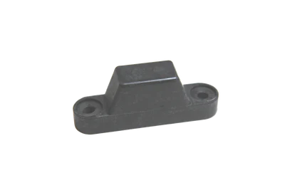 Black EPDM Tailboard Rubber Buffer with Screw Holes - 102mmx25mmx38mm