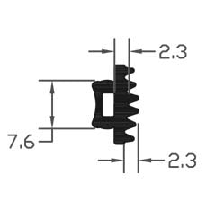 High Quality TPE Black E Gasket Seal For Home & Office Use - 528m