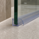 Rigid PVC Shower Screen Seal for Straight Glass Doors (Lengths of 800mm to 2000mm)