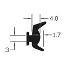 High Durable TPE Black E Gasket Seal For Home & Commercial Use - 175m