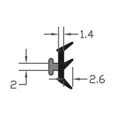 Industrial Grade E Gasket Seal For Windows & Doors - 200m