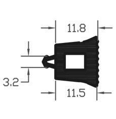 Industrial Quality Weatherproof Curtain Wall Gasket Seal - 50m