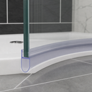 Clear Rigid PVC Shower Screen Seal for Curved Glass (850mm)
