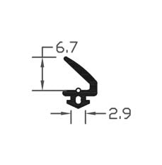 High Quality Black TPE Flipper Gasket Seal For Reliable Protection - 250m