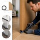 Grey Silicone Rubber 'P' Section Door Seal for Home & Office