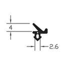 Professional Grade UPVC Black TPE  Flipper Gasket Seal  - 300m