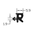 Premium UPVC Black TPE E-Gasket Seal For Commercial Applications - 250m