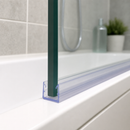 Clear Rigid PVC Shower Screen Seal for Bath & Shower Panels (Various Lengths)