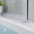 Clear PVC Bi-Fold Shower Seal for Bath Screens (900mm or 2000mm)