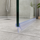 Rigid PVC Shower Screen Seal for Straight Glass Installations (800mm, 900mm, 1400mm, 2000mm)