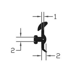 Ultra Durable TPE Black E Gasket Seal For Windows & Doors - 275m