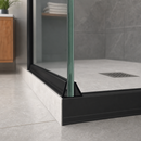 High-Quality Black Shower Screen Seal for Straight Glass (2000mm & 2500mm)