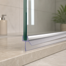 Chrome Shower Screen Seal for 4-6mm Glass Gaps (Available in 800mm, 900mm, 1400mm, 2000mm)